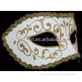 Colombian type antique white classic party mask